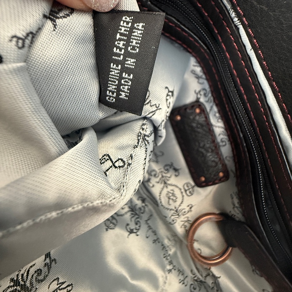 Kate Landry Clutch leather with metal grommets and accents soft NWT - Picture 6 of 9